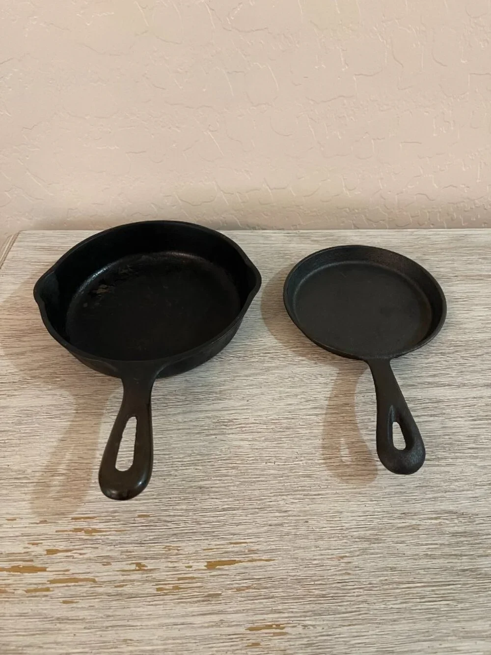 Cast Iron Fry Pans Set of 2 Small